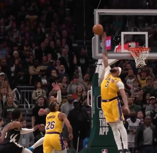 浓眉持球一条龙意欲打RJ-戴维斯 直接运出界失误了